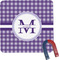 Gingham Print Square Fridge Magnet (Personalized)