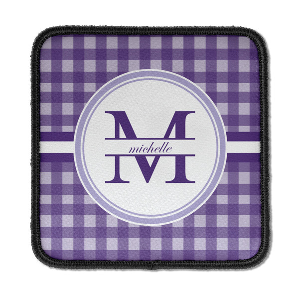 Gingham Print Square Patch