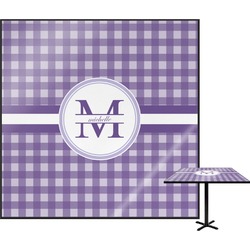 Gingham Print Square Table Top - 30" (Personalized)
