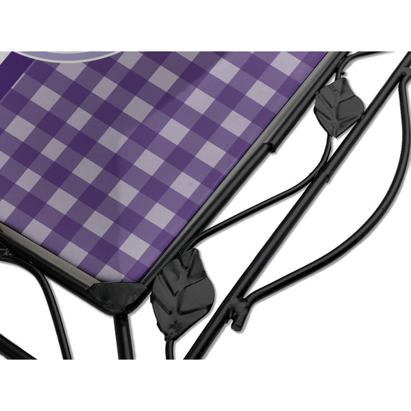 Gingham Print Square Trivet - Detail