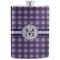 Gingham Print Stainless Steel Flask