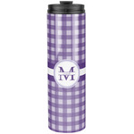 Gingham Print Stainless Steel Skinny Tumbler - 20 oz (Personalized)