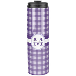 Gingham Print Stainless Steel Skinny Tumbler - 20 oz (Personalized)