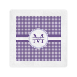 Gingham Print Cocktail Napkins (Personalized)