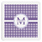 Gingham Print Paper Dinner Napkin - Front View