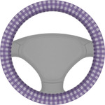 Gingham Print Steering Wheel Cover
