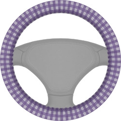 Gingham Print Steering Wheel Cover