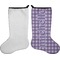 Gingham Print Stocking - Single-Sided - Approval