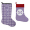 Gingham Print Stockings - Side by Side compare