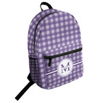 Gingham Print Student Backpack (Personalized)