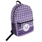 Gingham Print Student Backpack Front