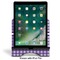 Gingham Print Stylized Tablet Stand - Front with ipad