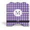 Gingham Print Stylized Tablet Stand - Front without iPad
