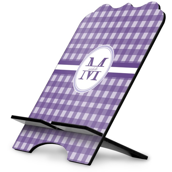 Custom Gingham Print Stylized Tablet Stand (Personalized)