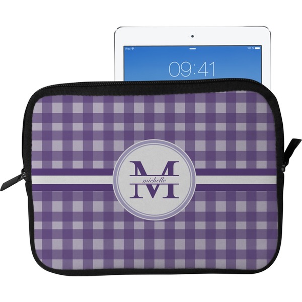 Gingham Print Tablet Sleeve (Medium)
