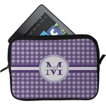 Gingham Print Tablet Case / Sleeve - Small (Personalized)