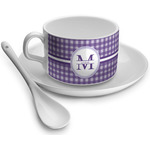 Gingham Print Tea Cup (Personalized)