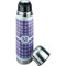 Gingham Print Thermos - Lid Off