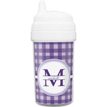 Gingham Print Toddler Sippy Cup (Personalized)
