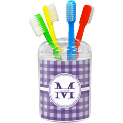 Gingham Print Toothbrush Holder (Personalized)
