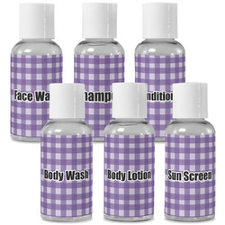 Gingham Print Travel Bottles (Personalized)