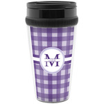 Gingham Print Acrylic Travel Mug without Handle (Personalized)