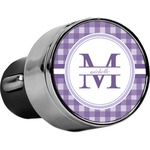 Gingham Print USB Car Charger (Personalized)