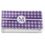 Gingham Print Vinyl Checkbook Cover (Personalized)