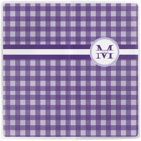 Gingham Print Vinyl Document Wallet - Apvl