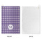 Gingham Print Waffle Weave Golf Towel - Approval