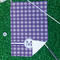 Gingham Print Waffle Weave Golf Towel - In Context