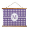 Gingham Print Wall Hanging Tapestry - Wide (Personalized)