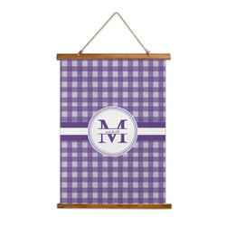 Gingham Print Wall Hanging Tapestry (Personalized)