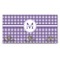 Gingham Print Wall Mounted Coat Hanger - Front View