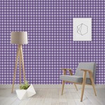 Gingham Print Wallpaper & Surface Covering (Water Activated - Removable)