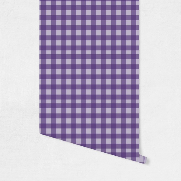Gingham Print Wallpaper on Wall