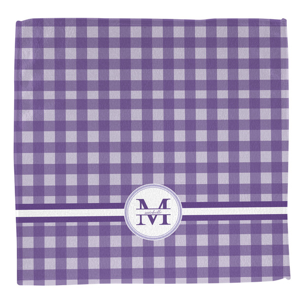 Gingham Print Washcloth - Front - No Soap