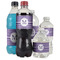Gingham Print Water Bottle Label - Multiple Bottle Sizes