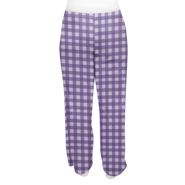 Gingham Print Women's Pj on model - Back