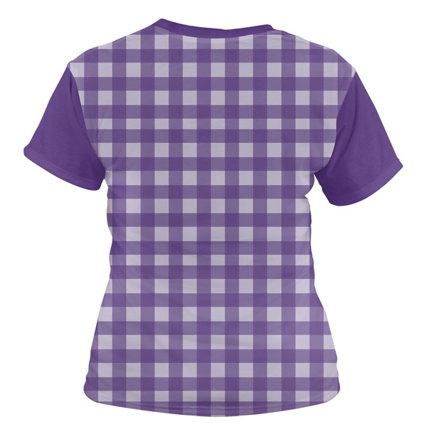Gingham Print Women's T-shirt Back