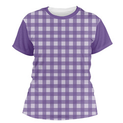 Gingham Print Women's Crew T-Shirt