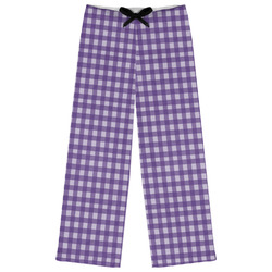 Gingham Print Womens Pajama Pants - L