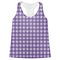 Gingham Print Womens Racerback Tank Top - X Small