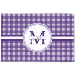 Gingham Print Woven Mat (Personalized)