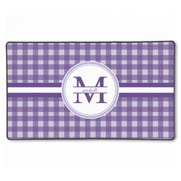 Custom Gingham Print XXL Gaming Mouse Pad - 24" x 14" (Personalized)