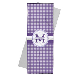 Gingham Print Yoga Mat Towel (Personalized)