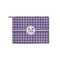 Gingham Print Zipper Pouch Small (Front)