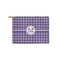 Gingham Print Zipper Pouch - Small - 8.5"x6" (Personalized)