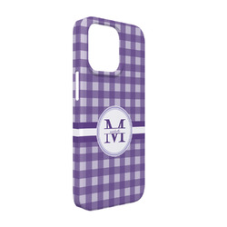 Gingham Print iPhone Case - Plastic - iPhone 13 (Personalized)