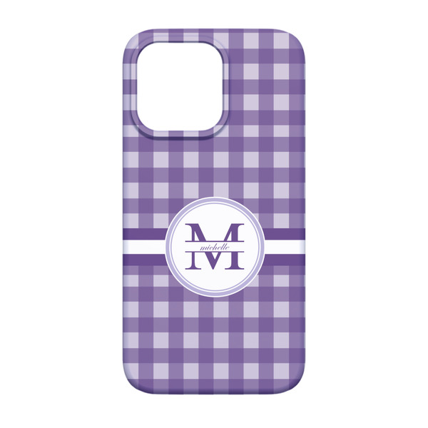 Gingham Print iPhone 13 Case - Back